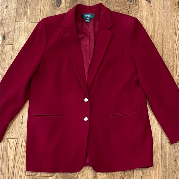 Lauren Ralph Lauren Jackets & Blazers - Lauren Ralph Lauren Women's Deep Red Blazer 16W. Y2k